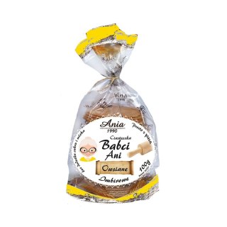 Ciasteczka owsiane imbirowe bez dodatku cukru 100 g