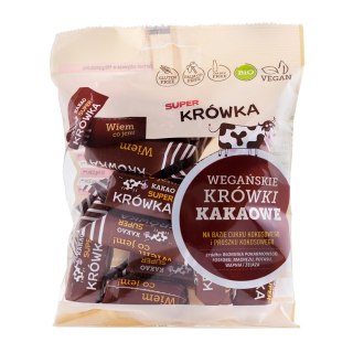 Cukierki krówki smak kakaowy bez mleka BIO 150 g