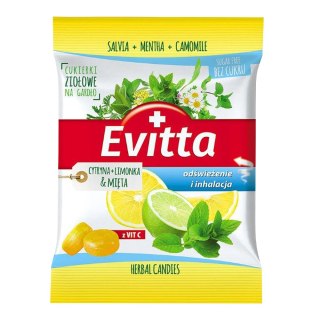 Cukierki ziołowe z wit.C o smaku cytryny, limonki, mięty BIO 60g