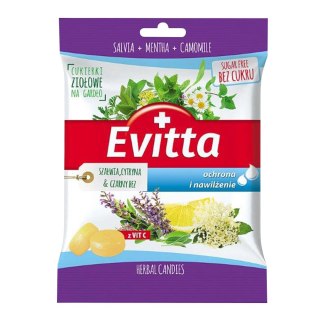 Cukierki ziołowe z wit.C o smaku szałwii,cytryny, cz.bzu BIO 60g