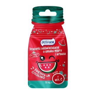 Drażetki odświeżające o smaku arbuza i mięty z witaminą C, 16g