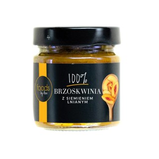Dżem 100% brzoskwini z siemienim lnianym bez dodatku cukru 200 g