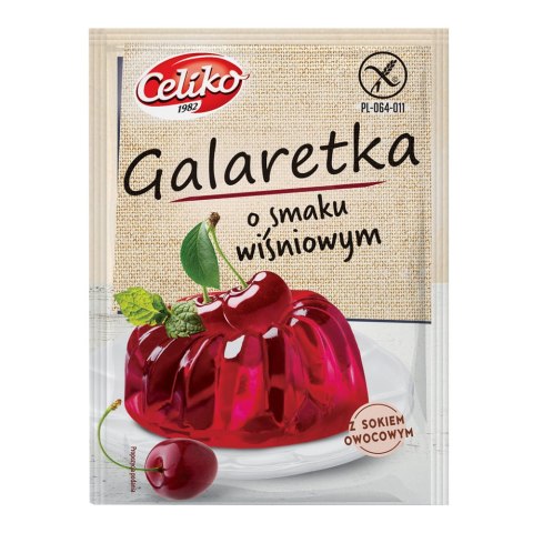 Galaretka o smaku wiśniowym bezglutenowa 75 g Galaretka o smaku wiśniowym bezglutenowa 75 g