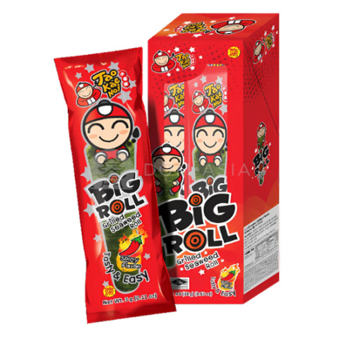 Grillowane rolki wodorostów o smaku ostrym TAOKAENOI 3g x 6szt Grillowane rolki wodorostów o smaku ostrym TAOKAENOI 3g x 6szt