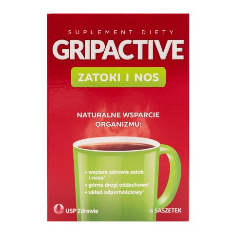 Gripactive Zatoki i Nos Plus 6 saszetek Gripactive Zatoki i Nos Plus 6 saszetek