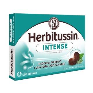 Herbitussin Intense 10 tabletek