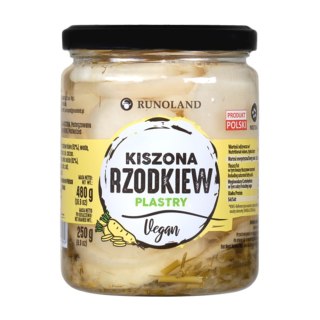 Kiszona rzodkiew biała w plastrach 480 g