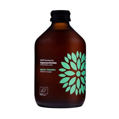 Kombucha ogórek + kolendra BIO 330 ml Kombucha ogórek + kolendra BIO 330 ml