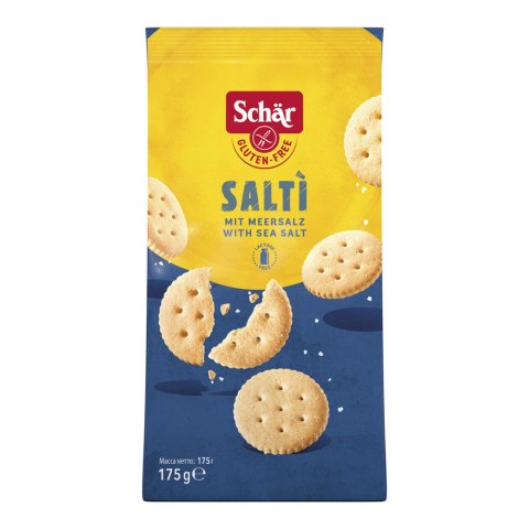 Krakersy solone Salti bezglutenowe 175 g Krakersy solone Salti bezglutenowe 175 g