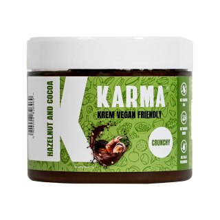 Krem z orzechami laskowymi i kakao oraz kawałkami orzeszków ziemnych bez dodatku cukru 250 g