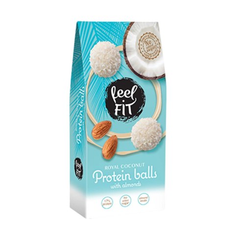 Kulki proteinowe z migdałami bez cukru 63 g Kulki proteinowe z migdałami bez cukru 63 g
