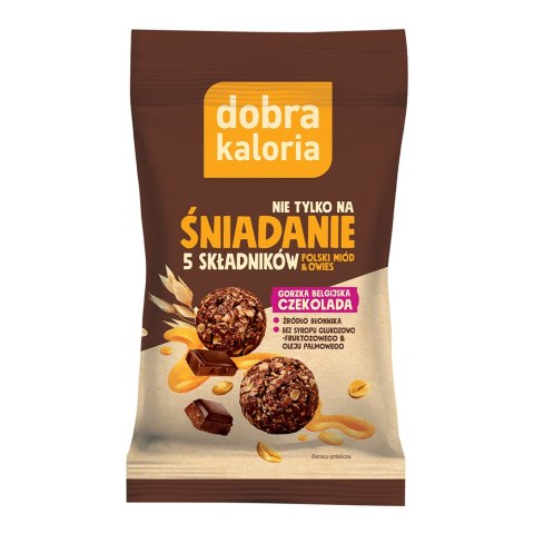 Kulki śniadaniowe Gorzka Belgijska Czekolada 40 g Kulki śniadaniowe Gorzka Belgijska Czekolada 40 g
