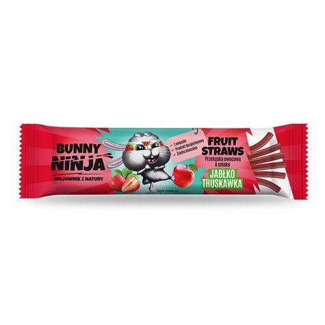 LUZ: Przekąska owocowa FRUIT STRAWS w kształcie pałeczek o smaku jabłko-truskawka 16g LUZ: Przekąska owocowa FRUIT STRAWS w kształcie pałeczek o smaku jabłko-truskawka 16g