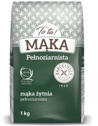 Mąka pełnoziarnista żytnia Tota! 1kg