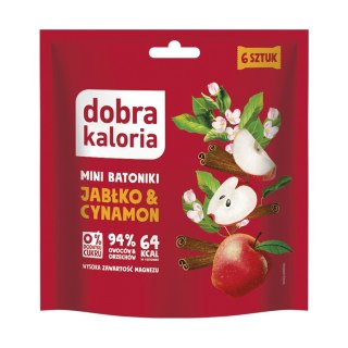 Mini batoniki jabłko & cynamon bez dodatku cukru 108 g