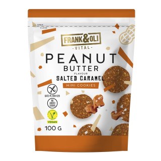 Mini ciasteczka peanut butter słony karmel bezglutenowe bez dodatku cukru 100 g