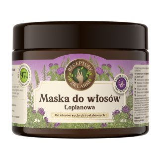 Naturalna maska do włosów łopianowa wzmacniająco-regenerująca