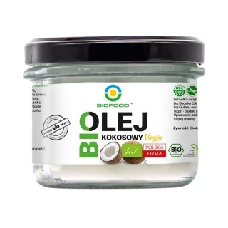 Olej kokosowy nierafinowany Virgin BIO 180 ml
