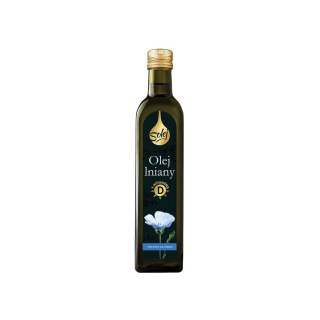 Olej lniany z witaminą D 250 ml