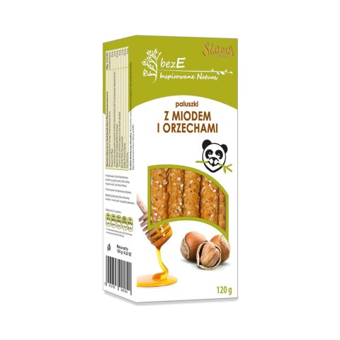 Paluszki z miodem i orzechami bez E 120 g Paluszki z miodem i orzechami bez E 120 g