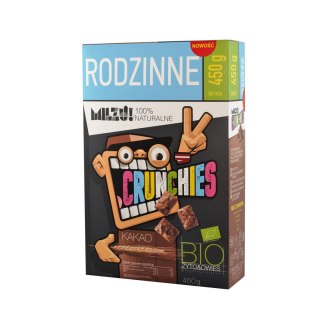 Płatki Crunchies żytnio-owsiane kakaowe BIO 450 g