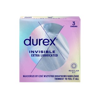 Prezerwatywy Invisible z dodatkowym nawilżeniem 3 szt.