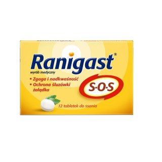 Ranigast SOS do ssania 12 tabletek