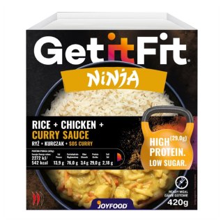 Ryż, kurczak, sos curry 420 g