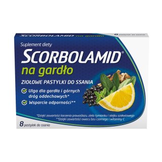 Scorbolamid do ssania na gardło 8 tabletek