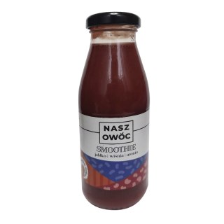 Smoothie jabłko, wiśnia i aronia bez dodatku cukru 230 ml