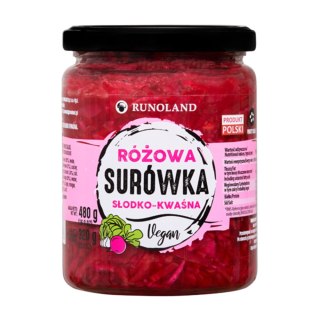 Surówka różowa słodko-kwaśna bezglutenowa 480 g