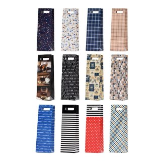 Torebka ozdobna papierowa TS-50 butelka 12,7x33x11,3 cm