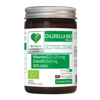 Chlorella Oczyszczanie BIO 500 mg x 50 kapsułek