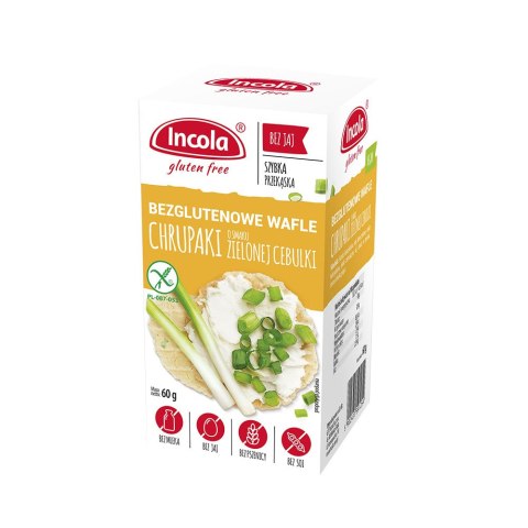 Chrupaki o smaku zielonej cebuli bezglutenowe 60 g Chrupaki o smaku zielonej cebuli bezglutenowe 60 g