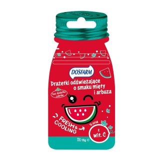 LUZ: Drażetki odświeżające o smaku arbuza i mięty z witaminą C, 16g