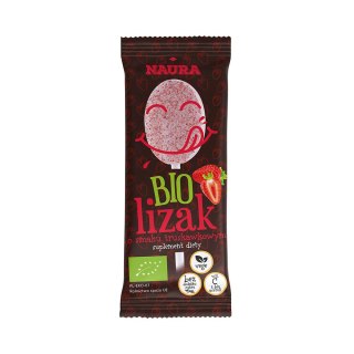 LUZ: Lizak pudrowy o smaku truskawkowym BIO 6 g
