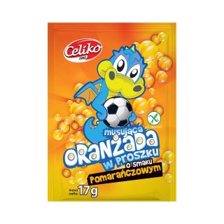 Oranżada w proszku musująca o smaku pomarańczowym 17 g