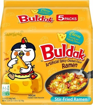 Buldak Samyang serowy ostry kurczak 140 g x5