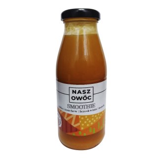 Smoothie jabłko, marchew, brzoskwinia i morela bez dodatku cukru 230 ml