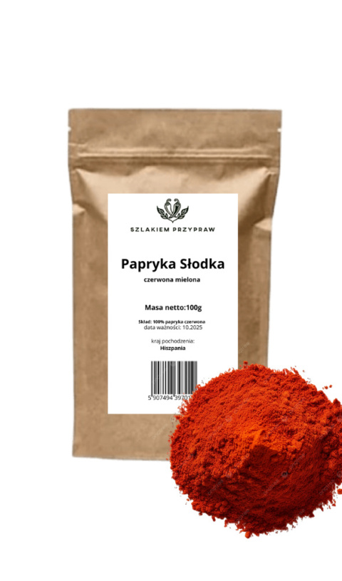 Szlakiem Przypraw Papryka Słodka 100g Szlakiem Przypraw Papryka Słodka 100g