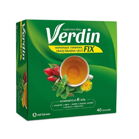 Verdin herbatka Fix na trawienie i wątrobę 40 saszetek Verdin herbatka Fix na trawienie i wątrobę 40 saszetek