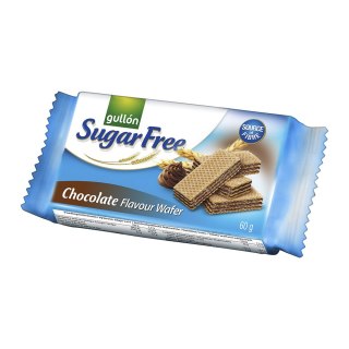 Wafle czekoladowe bez dodatku cukru 60 g