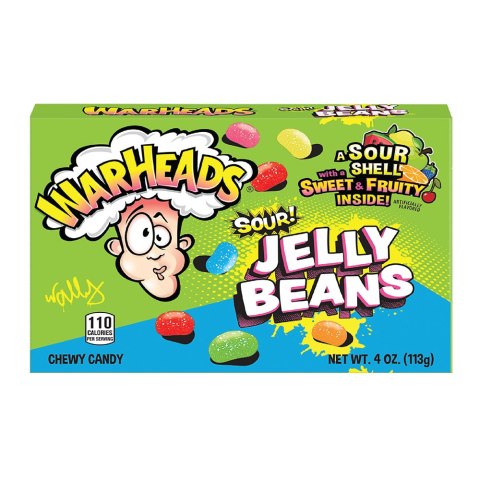 Warheads Sour Jelly Beans miękkie cukierki 113 g Warheads Sour Jelly Beans miękkie cukierki 113 g