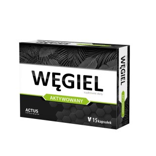 Węgiel aktywowany 15 kapsułek