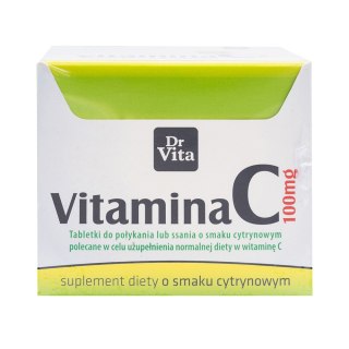 Witamina C 100 mg o smaku cytrynowym 30 tabletek