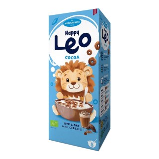 BIO Płatki Happy Leo kółeczka zbożowe żytnio- owsiane z kakao, organiczne 150g