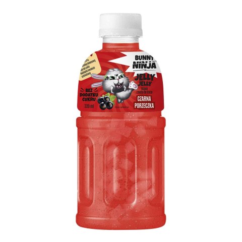 BUNNY NINJA JELLY JELLY Napój z sokiem z czarnej porzeczki NFC oraz galaretką kokosową 320 ml