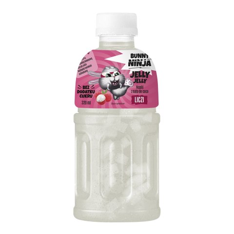 BUNNY NINJA JELLY JELLY Napój z sokiem z liczi NFC oraz galaretką kokosową 320 ml