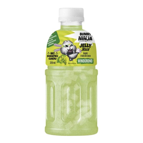 LUZ: BUNNY NINJA JELLY JELLY Napój z sokiem z winogron NFC oraz galaretką kokosową 320 ml
