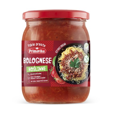 Bolognese roślinne bezglutenowe wegańskie 470 g